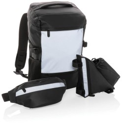 Reflexní brašna na rám kola s držákem na lahev