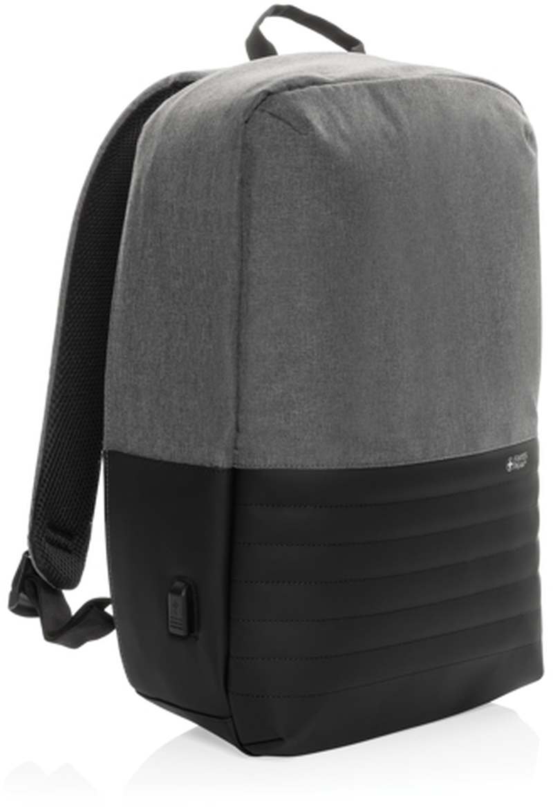 RFID nedobytný batoh na notebook Swiss Peak z RPET AWARE