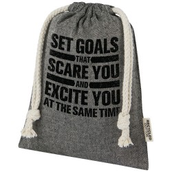 Dárková taška Pheebs z recyklované bavlny 150 g/m2 GRS malá 0,5 l