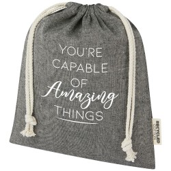 Dárková taška Pheebs z recyklované bavlny 150 g/m2 GRS střední 1,5 l