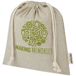 Dárková taška Pheebs z recyklované bavlny 150 g/m2 GRS střední 1,5 l