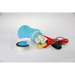 Vodotěsná nádoba z plastu a silikonu se 3 LED svítilnou