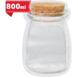 Uzavíratelný pytlík ve tvaru sklenice 800ml