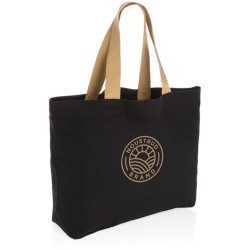 Nebarvená velká taška Impact z 240g recykl. canvas AWARE