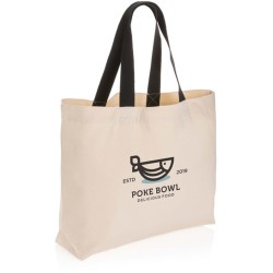 Nebarvená velká taška Impact z 240g recykl. canvas AWARE