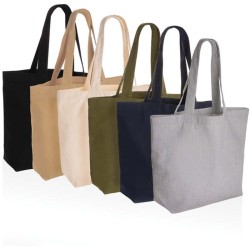 Nebarvená taška s kapsou Impact z 240g recykl. canvas AWARE