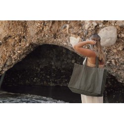 Maxi tote bag VINGA Hilo z recykl. canvas AWARE