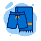 Plážové šortky, deky