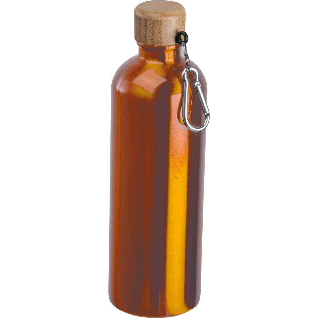 Nerezová láhev na pití s karabinou, 750 ml