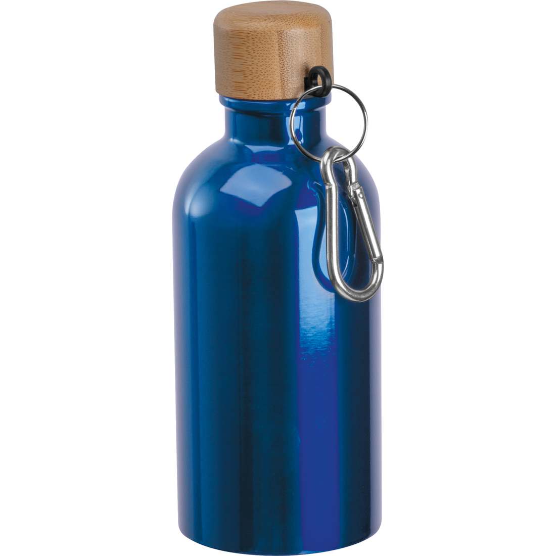 Nerezová láhev na pití s karabinou, 400 ml