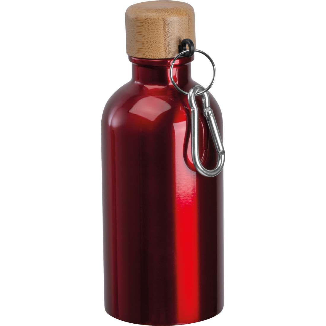 Nerezová láhev na pití s karabinou, 400 ml