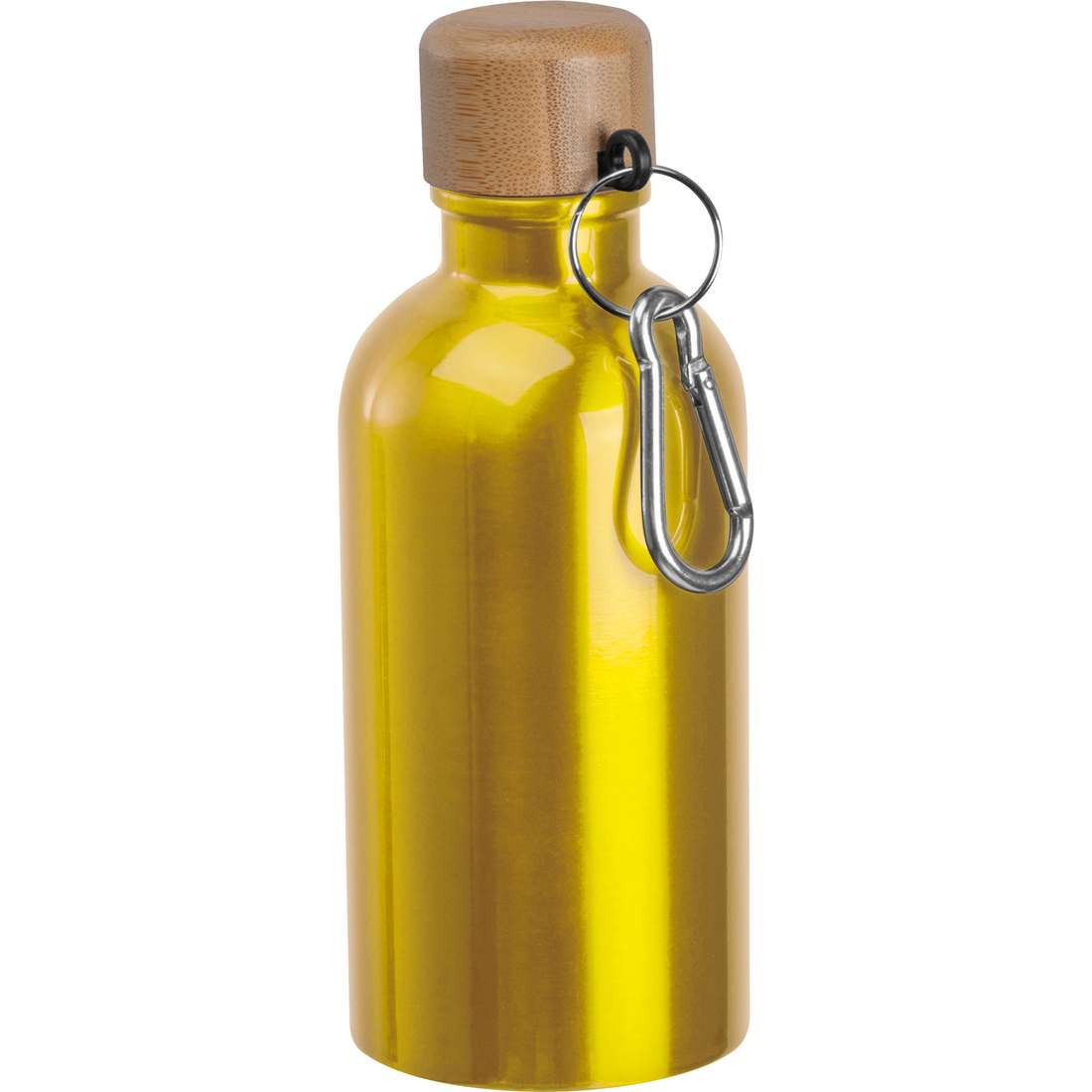 Nerezová láhev na pití s karabinou, 400 ml