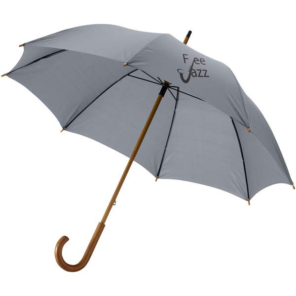 23palců klasický deštník Jova s dřevěnou tyčí a rukojetí