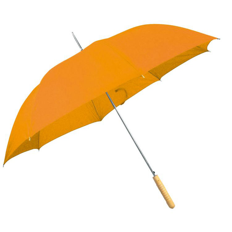 Oranžový automatický deštník 