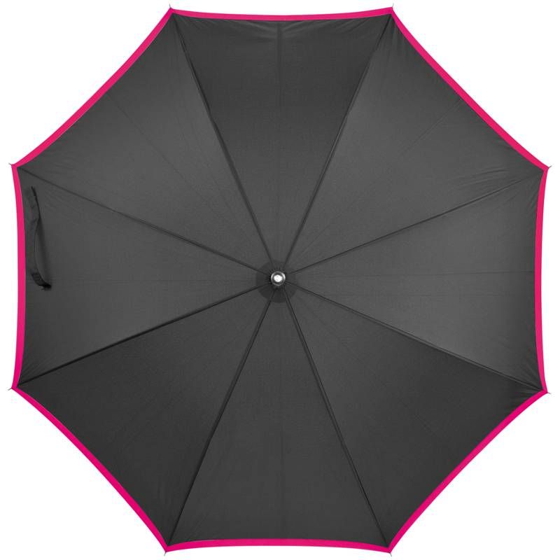 Růžový automatický deštník