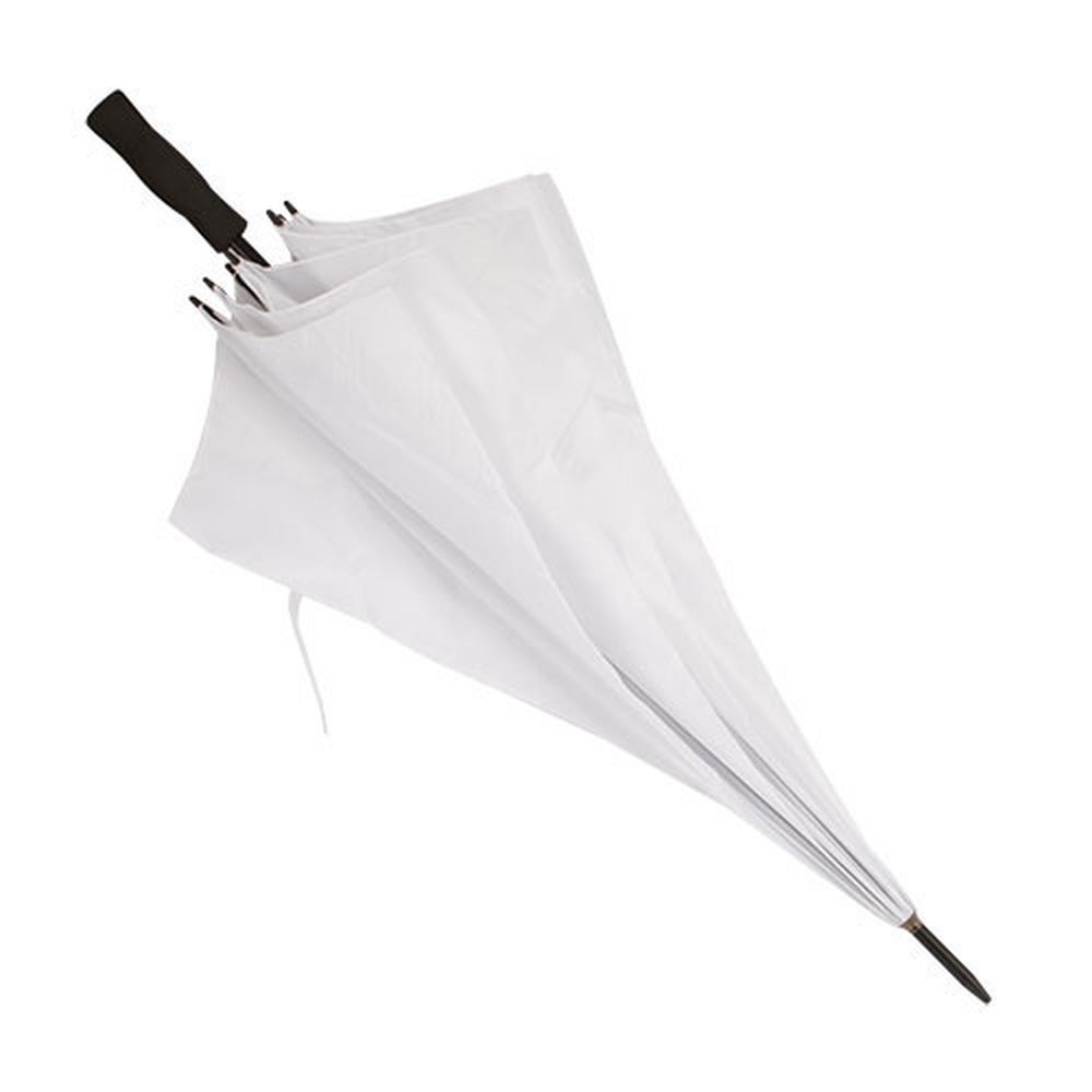 Větruvzdorný deštník bílý