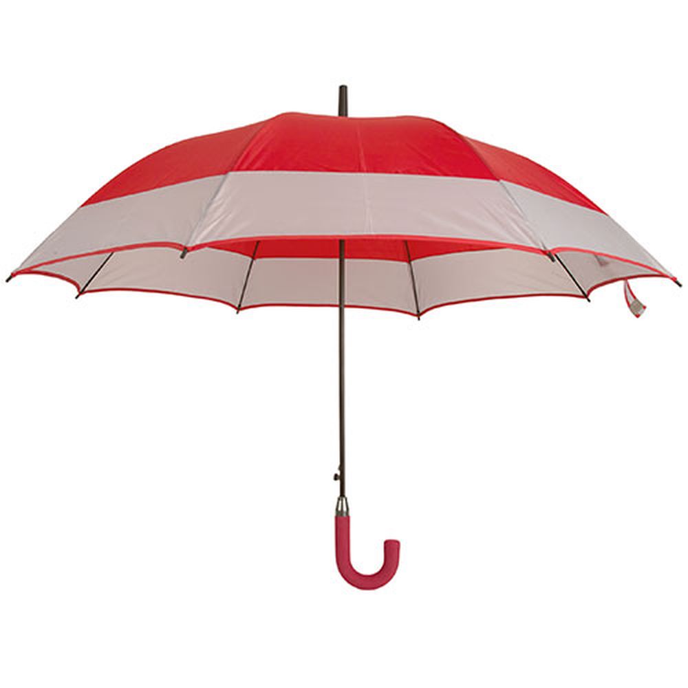 Rodinný deštník bílo-červený