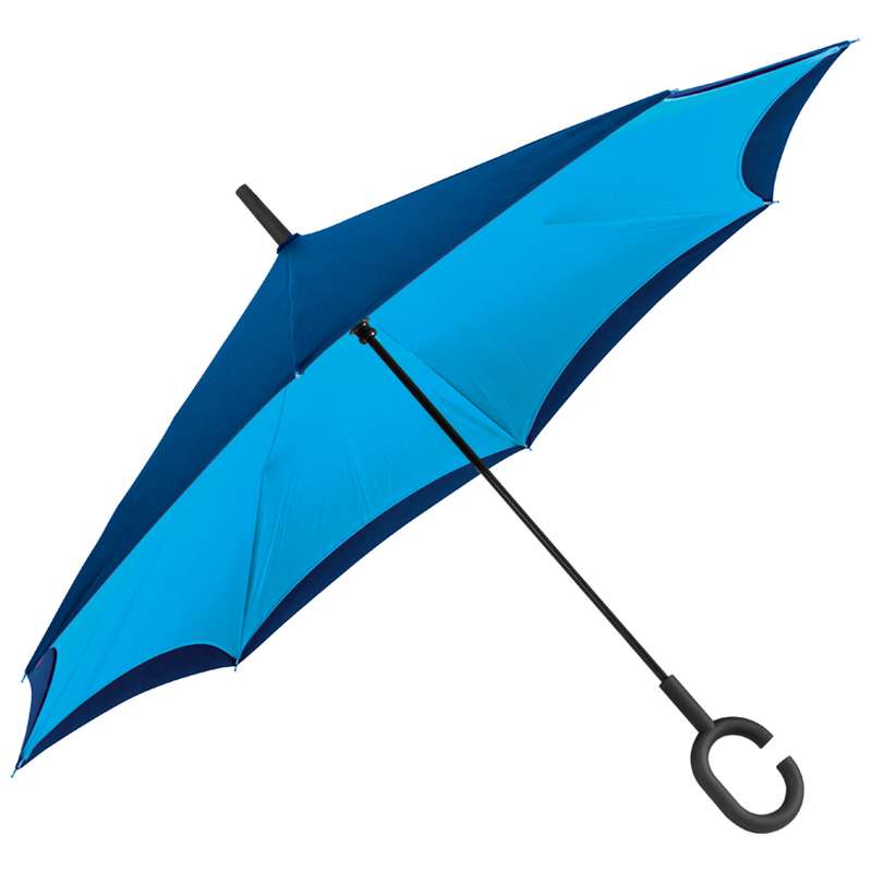 Obrácený deštník světle modrý