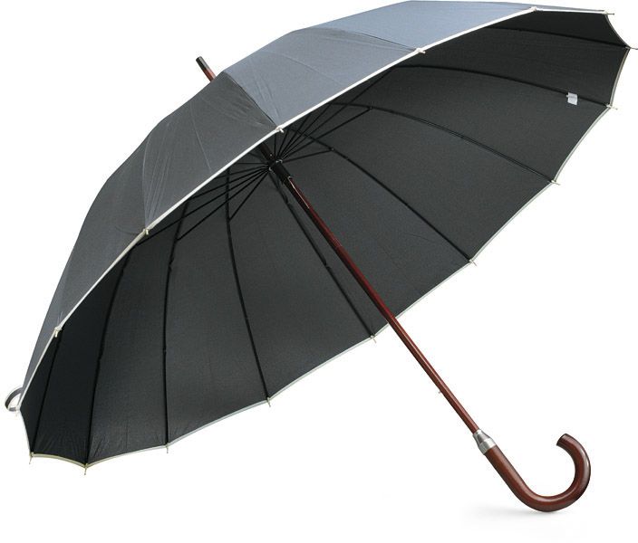 Deštník EVITA 16 panelů černá