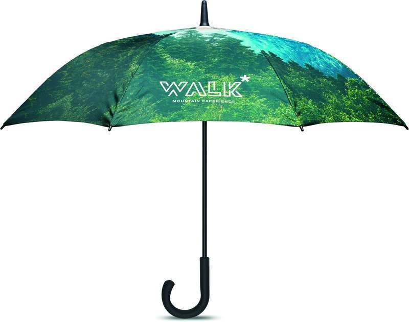 Větruodolný prémiový deštník s celoplošným tiskem