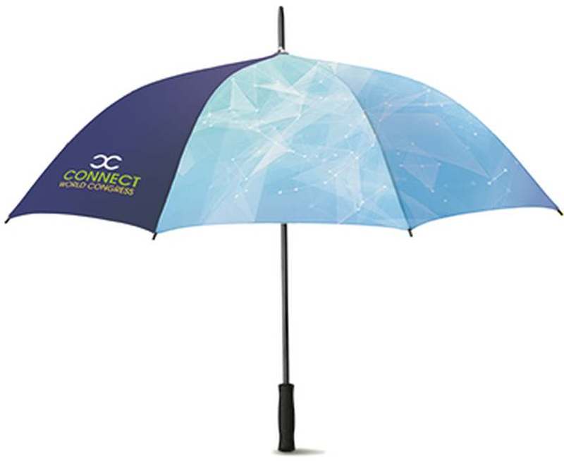 Sklolaminátový větruodolný deštník s celoplošným tiskem