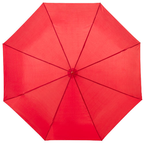 21,5palcový červený deštník 3sekční