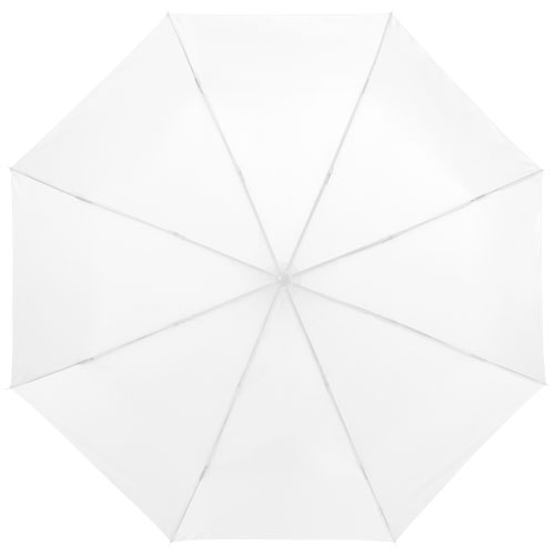 21,5palcový bílý deštník 3sekční
