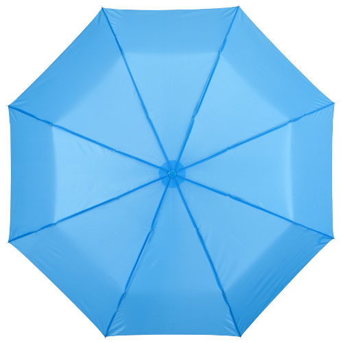 21,5palcový modrý deštník 3sekční