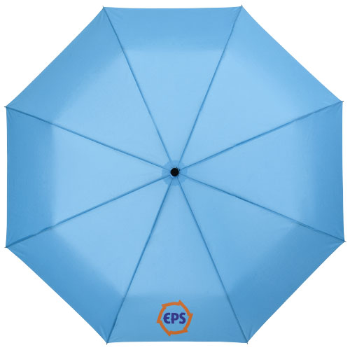 21 3sekční automatický deštník modrý