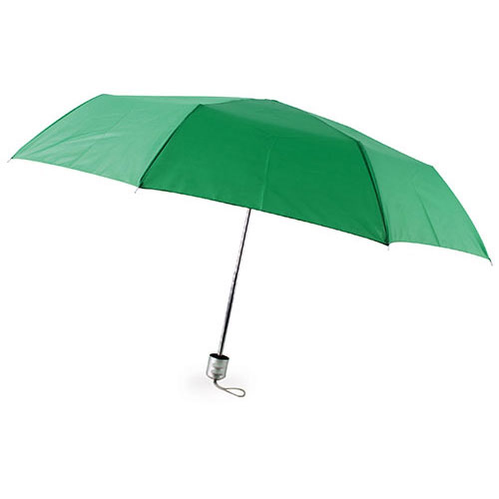 Chromovaný deštník zelený