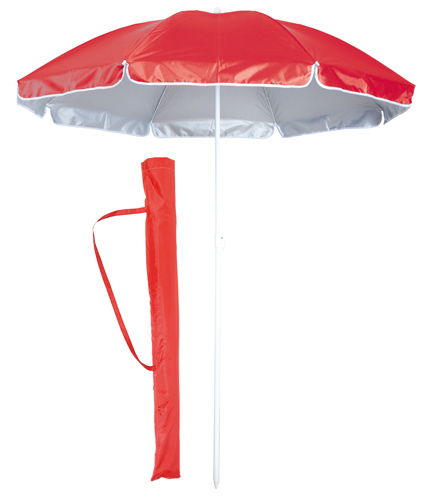 Taner červený plážový deštník