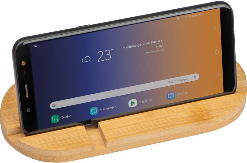 Bambusový stojan na tablet či smartphone