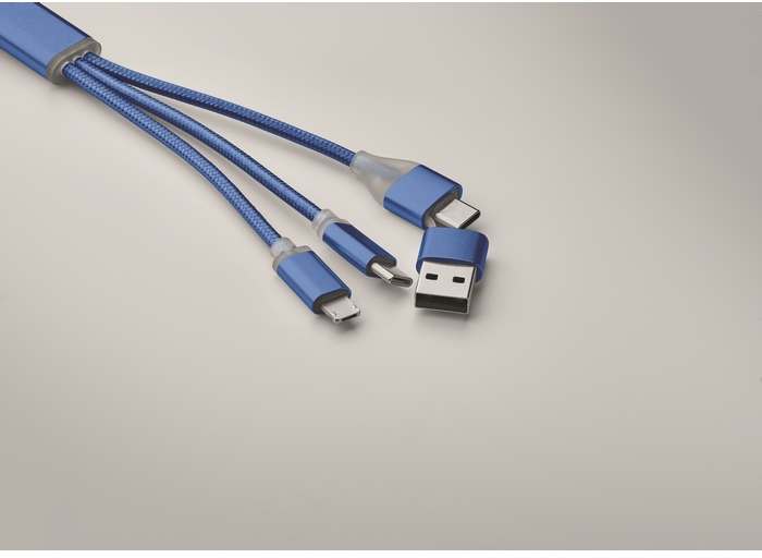Blue Nabíjecí kabel 4v1, typ C