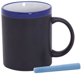 Keramický hrnek s plochou pro psaní křídou Colorful
