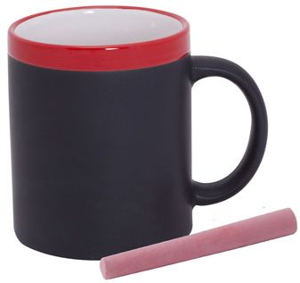 Keramický hrnek s plochou pro psaní křídou Colorful