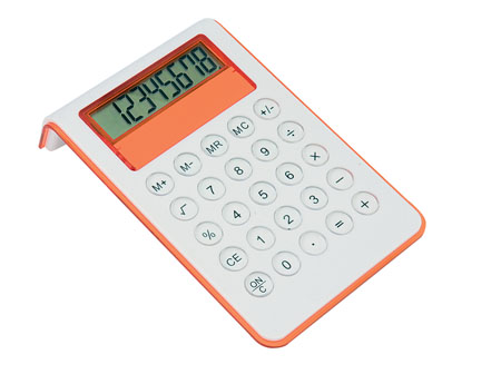 Oranžová kalkulačka 