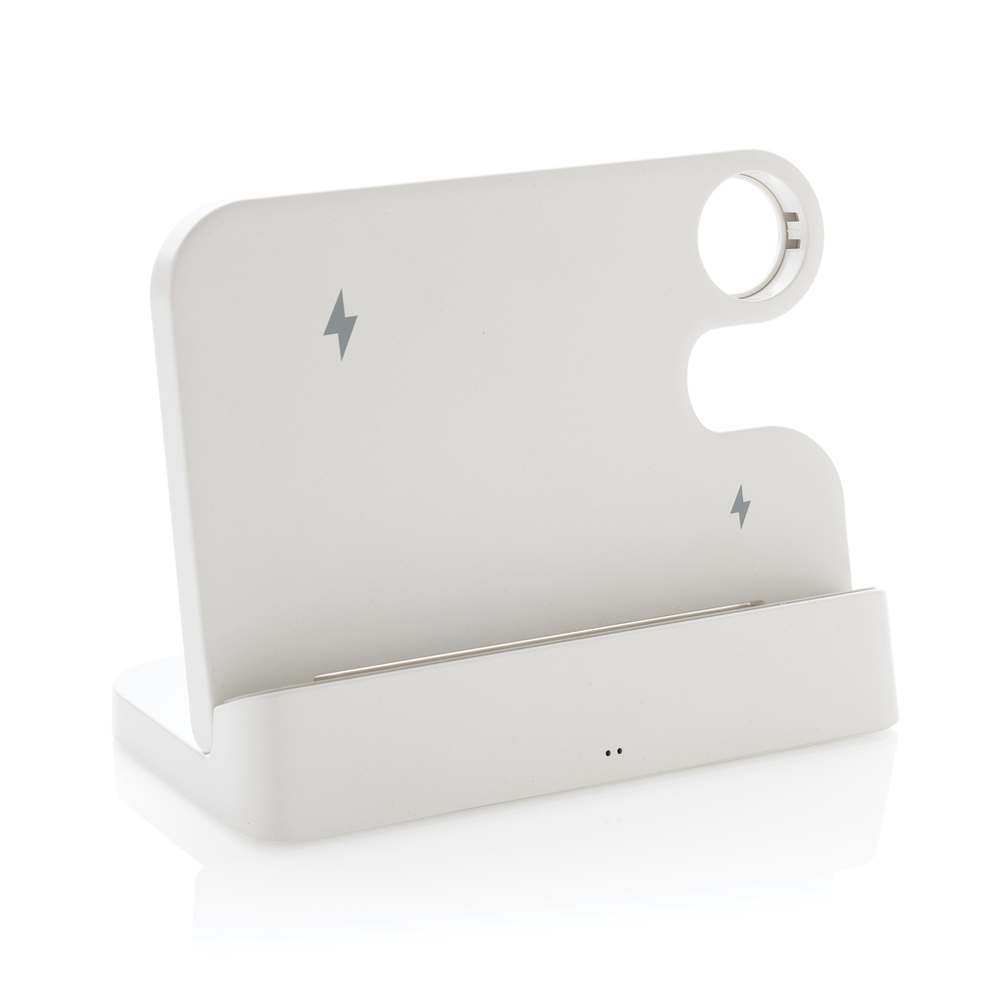 Duální nabíječka 15W Joltz z RCS plastu se slotem na iWatch
