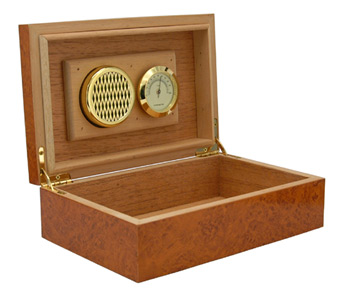 Humidor z hnědého dřeva XS