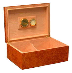 Humidor z hnědého dřeva L