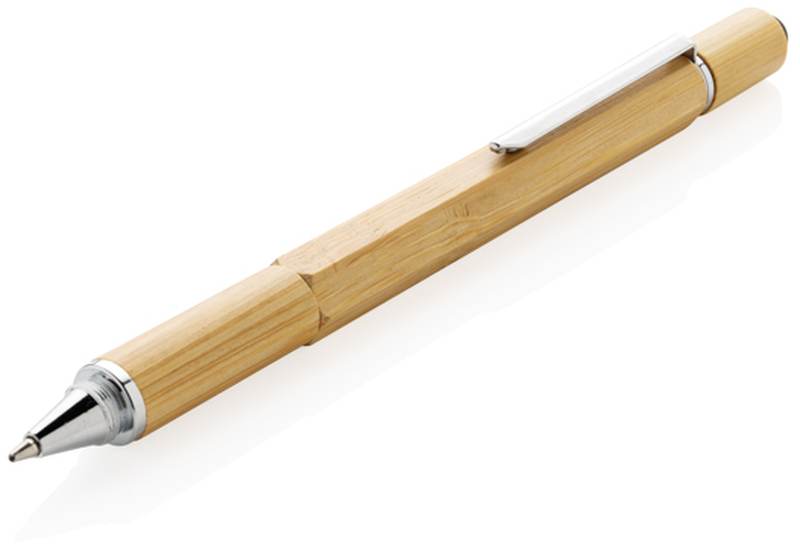 Multifunkční pero 5 v 1 z bambusu