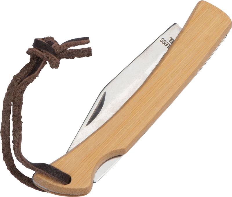 Kapesní nůž s bambusovou rukojetí