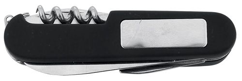 Multifunkční černý kapesní nůž
