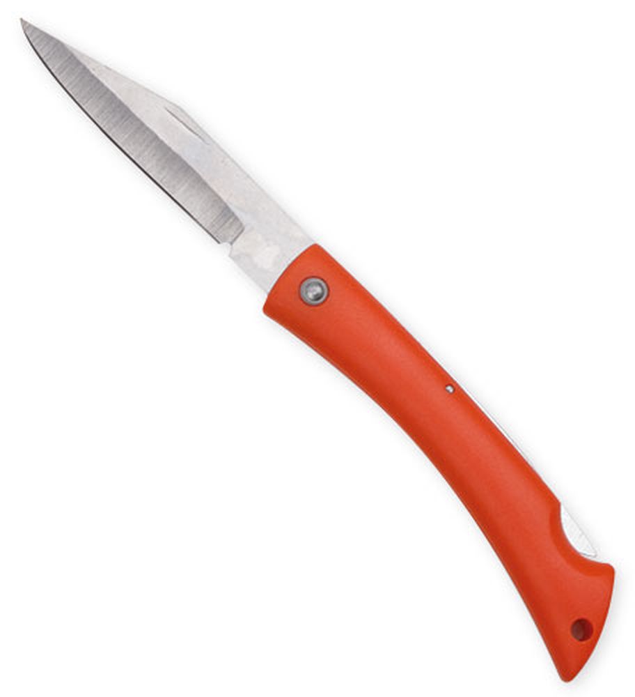 Kapesní nůž s červenou rukojetí 