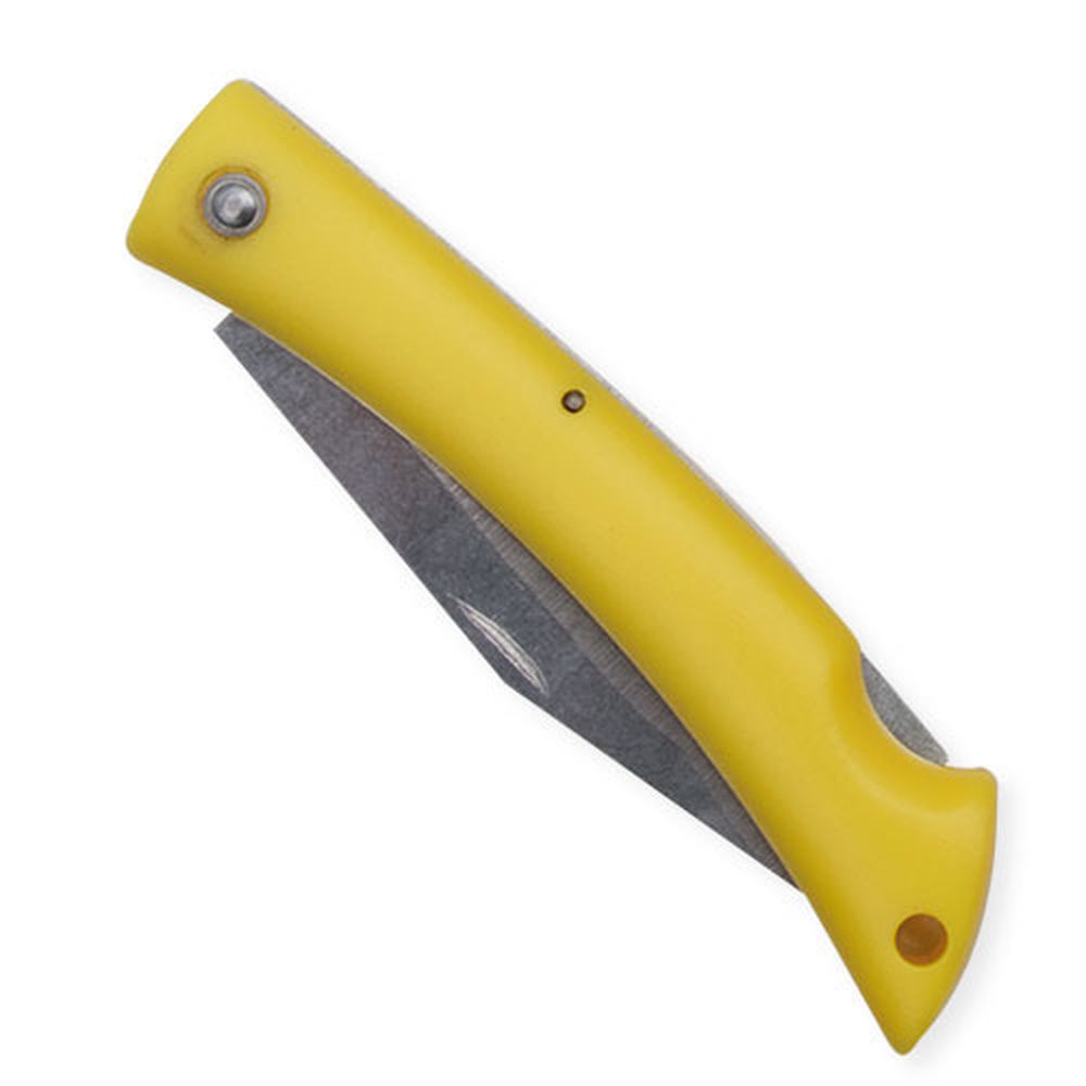 Kapesní nůž se žlutou rukojetí