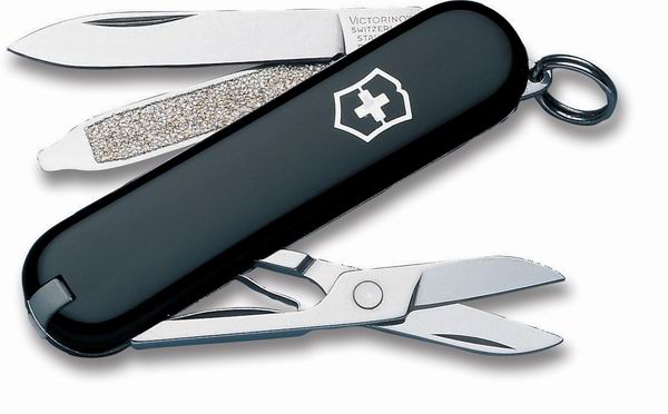 Kapesní černý nůž VICTORINOX CLASSIC SD 