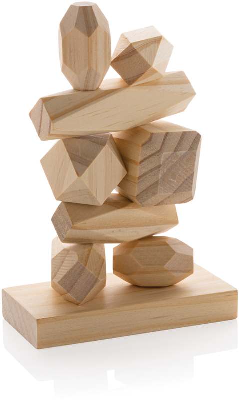 Dřevěné balanční kameny Ukiyo Crios v pouzdře