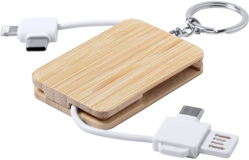 přívěsek na klíče s usb nabíjecím kabelem Rusell