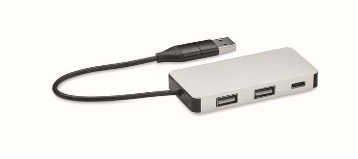 Hub-c USB rozbočovač s 20cm kabelem