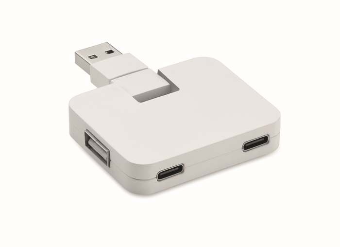 Square-c 4portový USB rozbočovač