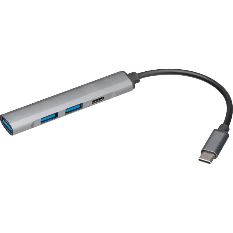 USB hub vyrobený z recyklovaného hliníku